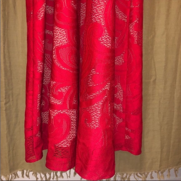 bcbgmaxazria prom red cut out lace Maryline dress xs - Picture 5 of 7